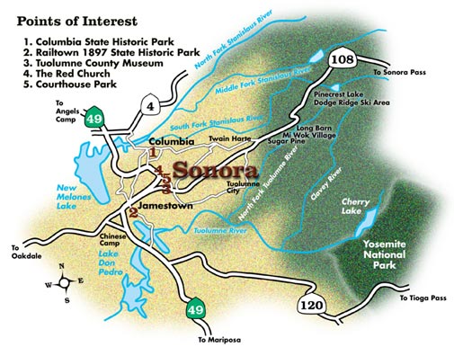 Map of Sonora